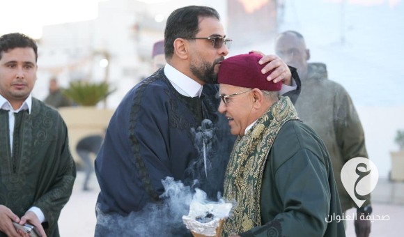 حمّاد والمنفي يؤديان صلاة عيد الفطر المبارك في درنة - PSDالعنوان 2024 04 10T155347.562