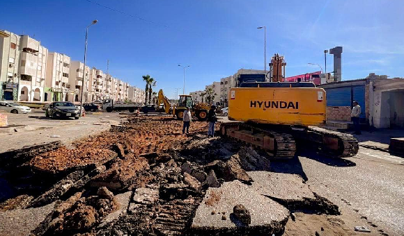 الجهاز الوطني للتنمية يبدأ أولى مراحل إنشاء مدرجات دراسية بجامعة سرت