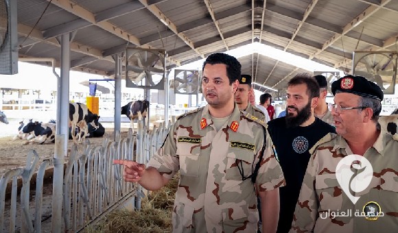 رئيس أركان الوحدات الأمنية يزور مشروع مجمع الدواجن والأبقار "غوط السلطان" 