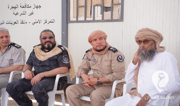 هويدي والساعدي وهاشم في زيارة تفقدية لمنفذ العوينات 