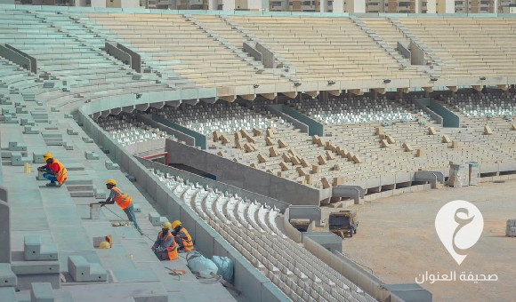 صور: جولة تفقدية لمدير عام صندوق التنمية والإعمار لملعب بنغازي - PSDالعنوان 52