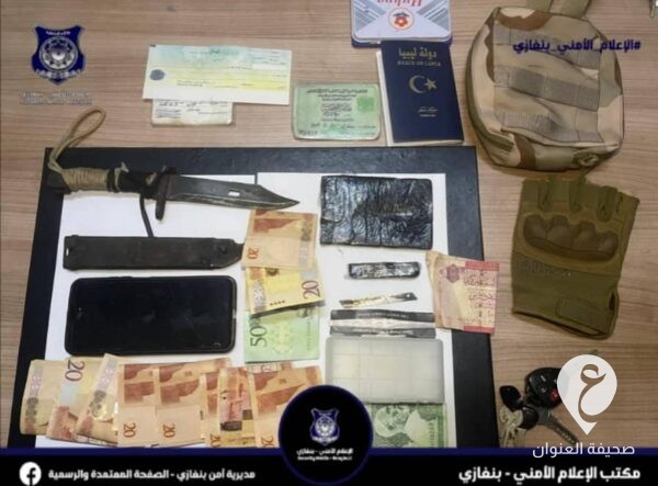 أمن بنغازي: البحث الجنائي يضبط شخصًا يمتهن بيع وتوزيع المخدرات "ديلفري"  - 448926436 862337632598310 6513731608850200580 n