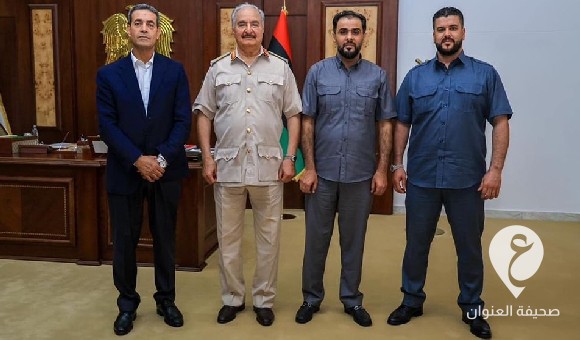 خلال لقائه حماد والسايح.. حفتر يؤكد دعمه لجهود مفوضية الانتخابات في تحقيق انتخابات حرة ونزيهة 2 خلال لقائه حماد والسايح.. حفتر يؤكد دعمه لجهود مفوضية الانتخابات في تحقيق انتخابات حرة ونزيهة