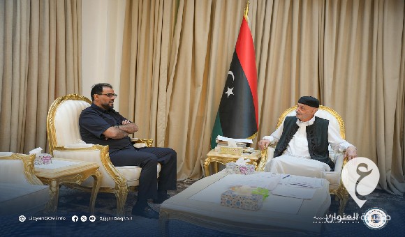 حماد يطلع عقيلة صالح على سير عمل الحكومة 