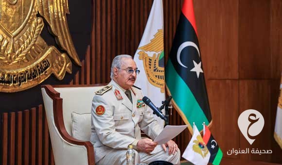 المشير حفتر: الجيش نجح في إطلاق مشاريع البنية التحتية بالتنسيق مع الحكومة الشرعية - PSD العنوان 99