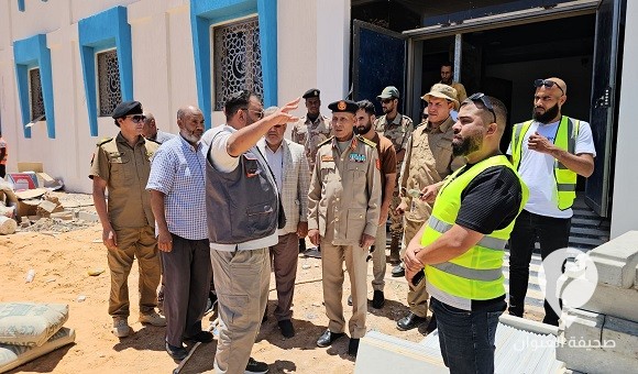 آمر غرفة قوة الجنوب يقف على مشاريع صندوق التنمية في سبها - 450502163 1400948883920918 5769298939762996146 n