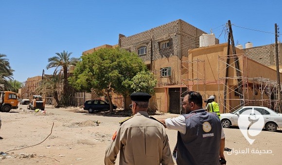 آمر غرفة قوة الجنوب يقف على مشاريع صندوق التنمية في سبها - 450625801 2381861545353057 2690532325654866103 n