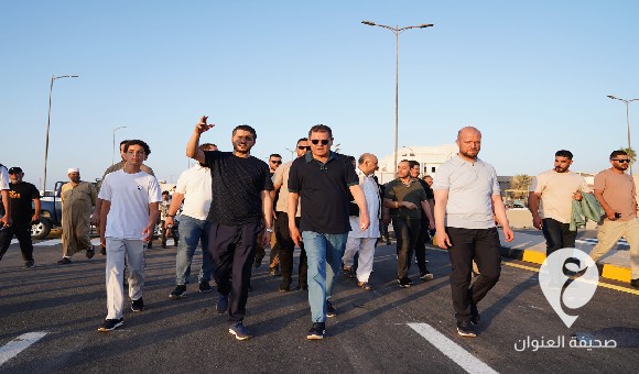 الدبيبة: مشروع طريق حي الأندلس البحري بطرابلس يأتي ضمن خطة الحكومة لتطوير البنية التحتية
