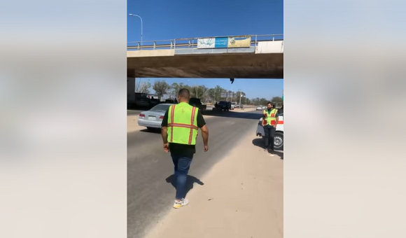 إعادة فتح الطريق بتاجوراء عقب إغلاقه بسبب الاشتباكات - صورة نقطية جديد