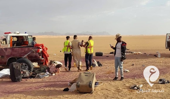 الإسعاف والطوارئ يعرض أسماء السودانيين المصابين في انقلاب مركبة جنوب الكفرة