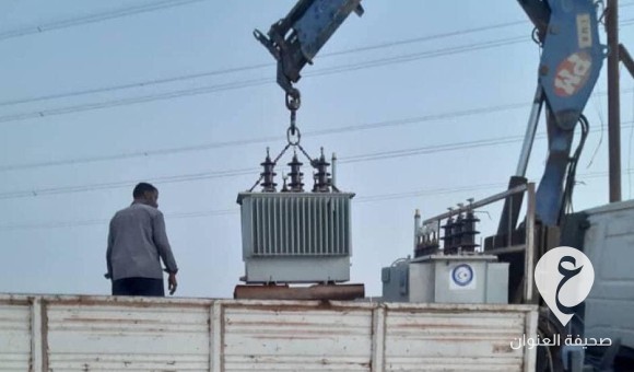 تركيب محولات كهربائية جديدة في سبها لتعزيز استقرار الشبكة 1 تركيب محولات كهربائية جديدة في سبها لتعزيز استقرار الشبكة