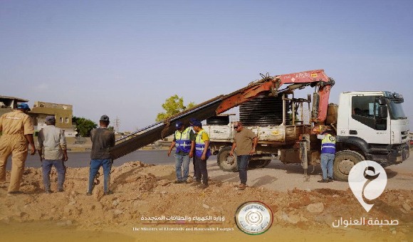 وزارة الكهرباء: العمل متواصل لإعادة التيار الكهربائي لأكثر من 1500 منزل في بوعطني 