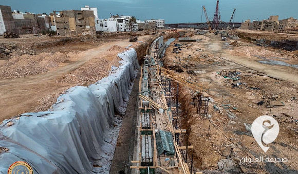صندوق إعادة إعمار درنة يواصل تنفيذ مشروع تطوير مجرى الوادي بالمدينة 1 صندوق إعادة إعمار درنة يواصل تنفيذ مشروع تطوير مجرى الوادي بالمدينة - مشروع جديد 2 4