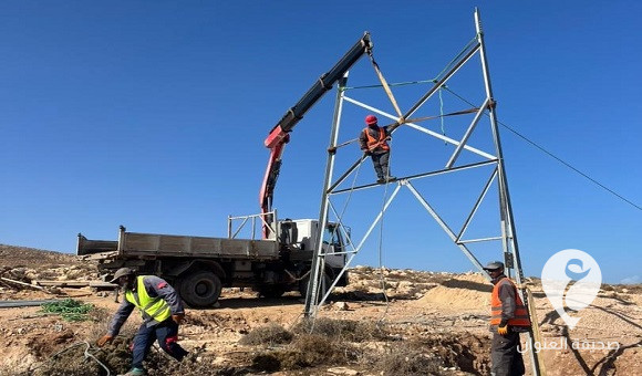 انطلاق أعمال تركيب الأبراج الكهربائية في منطقتي الفتائح والصناعية بدرنة - 2ef3d43d 9ac3 47e6 beef 1f92d70038bc