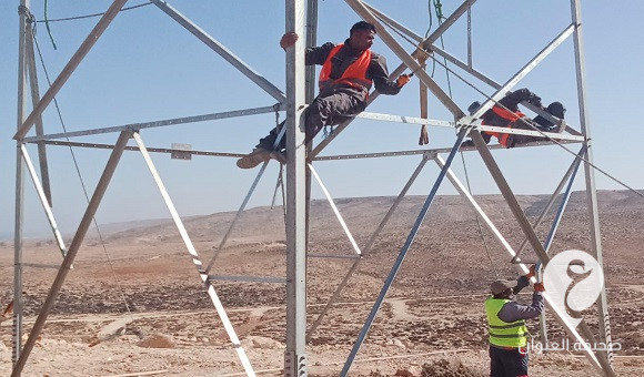 انطلاق أعمال تركيب الأبراج الكهربائية في منطقتي الفتائح والصناعية بدرنة - 8fc260ee 334e 477d b636 945dd1d307ec