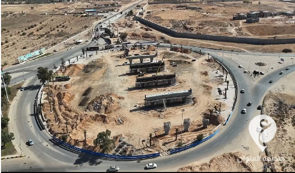 الجهاز الوطني للتنمية يواصل العمل في إنشاء جسر الكرامة بمدينة سرت