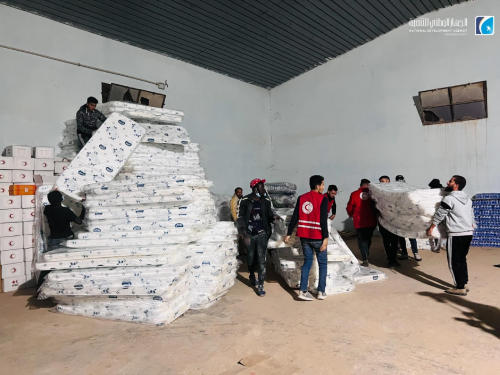 الجهاز الوطني للتنمية يبدأ جهود الإغاثة في عمارات صدام بترهونة - 469798462 122187830054234831 4188601646373271074 n 2