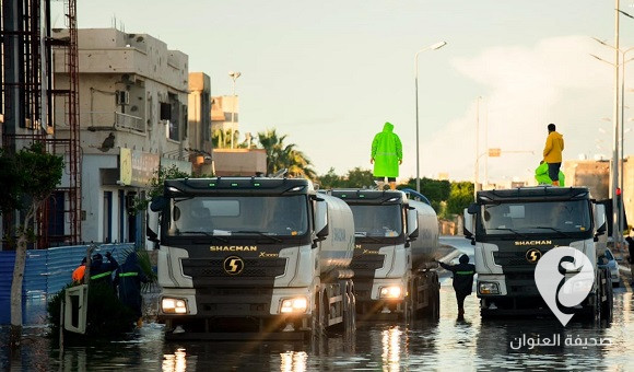 الجهاز الوطني للتنمية بسرت يواصل جهوده لمعالجة تجمعات مياه الأمطار - 471507385 122191194260234831 2507206522892238889 n