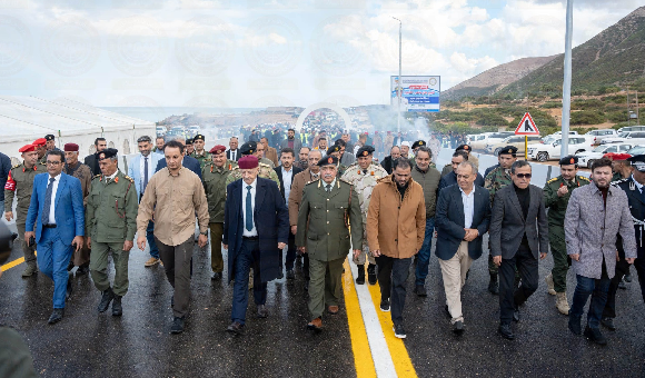 عقيلة صالح يدعو للتسامح والتضامن خلال افتتاح جسر وادي مرقص في درنة - PSDالعنوان 2024 08 16T100534 5 4 4 1 2 1