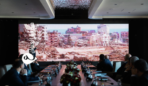 صندوق التنمية يعرض مشاريعه التنموية على مجلس إدارة المركزي خلال زيارته لدرنة - psd ele98988nwan 4