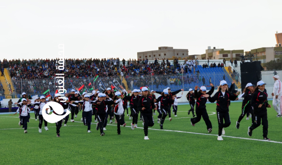 افتتاح ملعب الخمس بحلته الجديدة بمباراة مثيرة بين الخمس والاتحاد المصراتي - psd elenwan 1 20