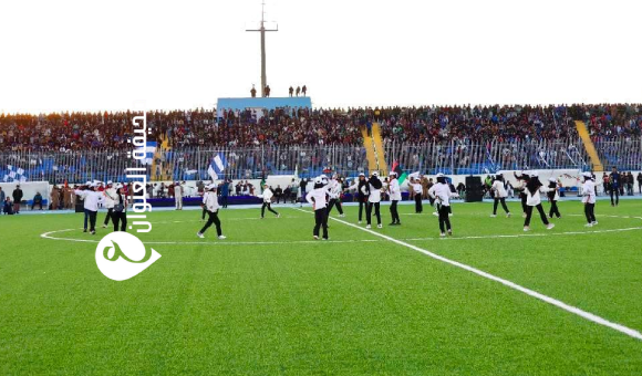 افتتاح ملعب الخمس بحلته الجديدة بمباراة مثيرة بين الخمس والاتحاد المصراتي - psd elenwan 2 13