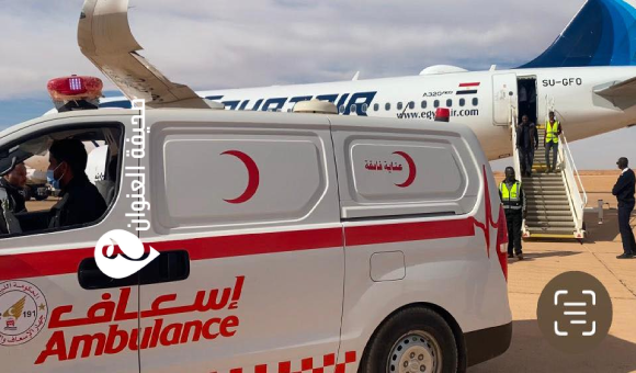 إسعاف مضيفة مصر للطيران.. وزارة الصحة: القطاع الصحي الكفرة يثبت جاهزيته
