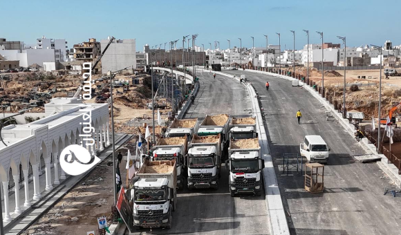 اختبارات تحمل ناجحة لجسر الصحابة في درنة استعدادًا لتشغيله - psd elenwan 4 15