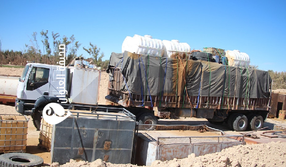 لجنة إعادة تنظيم الجفرة تصادر شاحنات مهيأة لتهريب الوقود في زلة - psd elenwan 6 1