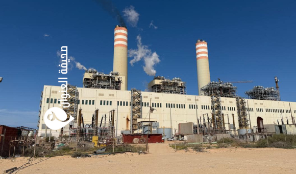 إعادة تشغيل الوحدة الثانية بمحطة الخليج في سرت لتعزيز استقرار الشبكة الكهربائية - psd elenwan 133