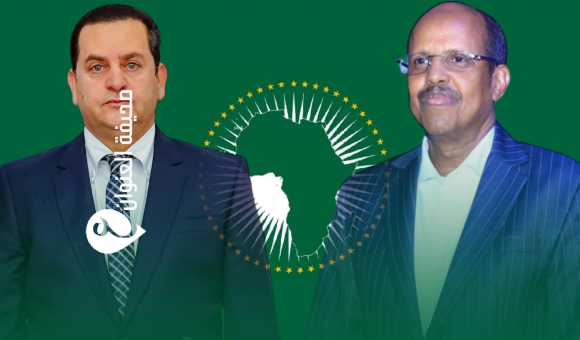 الحويج يهنئ محمود علي يوسف بمناسبة انتخابه رئيسًا لمفوضية الاتحاد الأفريقي - psd elenwan 2 12