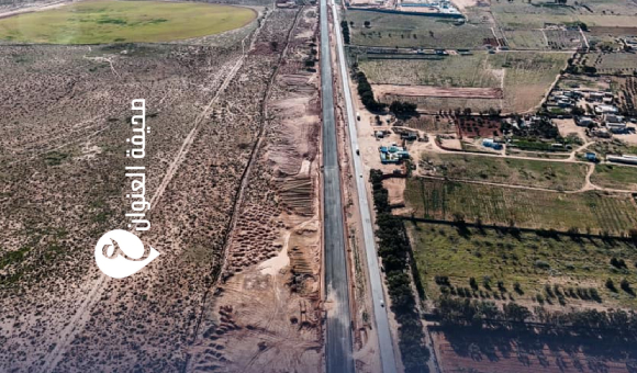 سرت: إنجاز 70% من المرحلة الأولى للطريق الدولي في القاطع الشرقي - psd elenwan 2025 02 20T120906.187