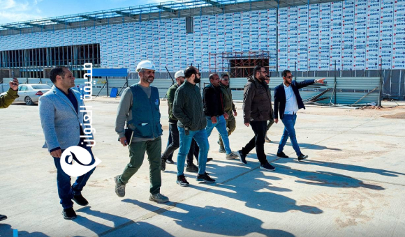 الوطني للتنمية يواصل متابعة الأعمال التنفيذية لمطار خليج سرت الدولي - psd elenwan 4 3