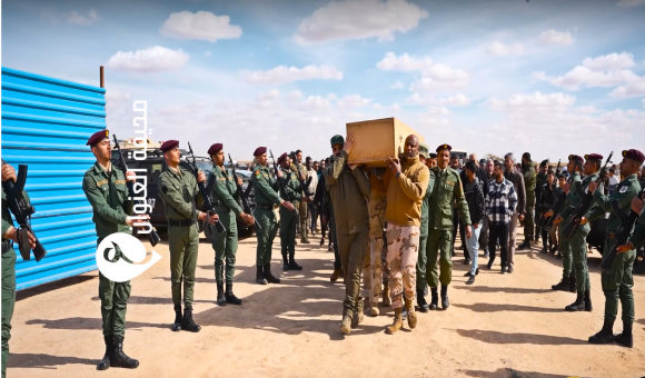 رئاسة أركان القوات البرية تقيم مراسم تأبين لشهداء مواجهة العصابات الإجرامية في القطرون