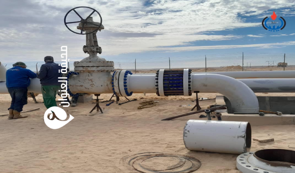 شركة سرت تحقق نجاحاً في نقل الغاز من حقل اللهيب 