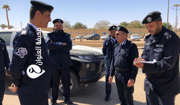 مدير أمن سبها يجري جولة تفتيشية لمتابعة تنفيذ الخطة الأمنية في رمضان - psd e1lenwan