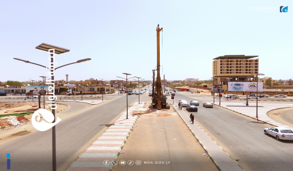 الوطني للتنمية: بدء صب القوالب الخرسانية بمشروع كوبري "بطل العبور" في سبها 