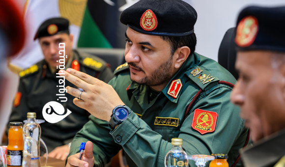 رئيس أركان القوات البرية يبحث في سبها التطورات الأمنية في المنطقة الجنوبية - psd elenwan 4 8