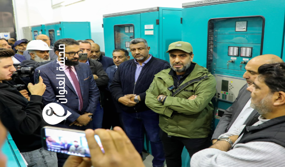 وزير الكهرباء يشرف على تشغيل محطة حي السلام في بنغازي بعد سنوات من التوقف 