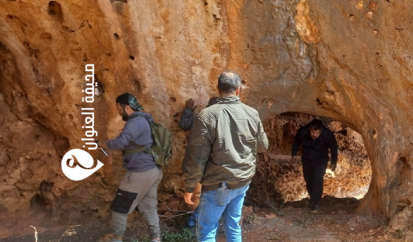 مراقبة آثار توكرة تبدأ دراسة كهف اللبوة المكتشف حديثًا في وادي جازا​ - psd elenwan 1 51