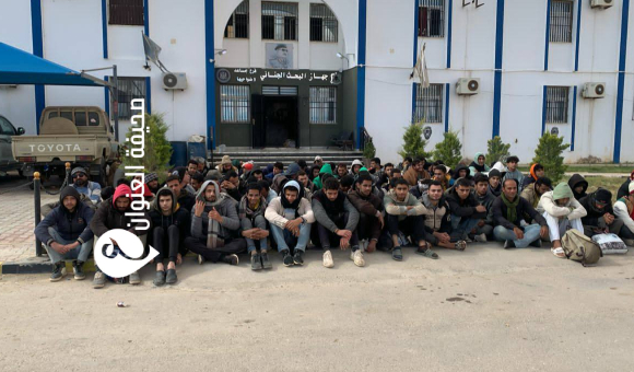 ضبط 570 مهاجرا غير نظامي في مداهمات لأوكار تهريب البشر في أمساعد - psd elenwan 2025 04 05T125919.019