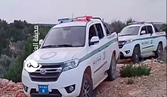 ضبط عملية قطع غير مشروع للأشجار وإنتاج فحم في منطقة البياضة 