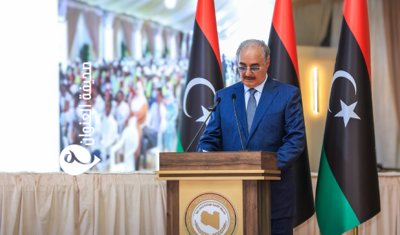 المشير حفتر: نضع خطة استراتيجية لتأمين وتنمية الجنوب - psd elenwan 56
