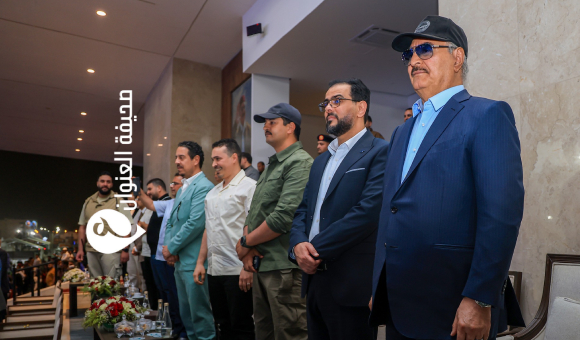 المشير حفتر يتابع ختام بطولة "فرسان الكرامة" في بنغازي - psd elenwan 10 2