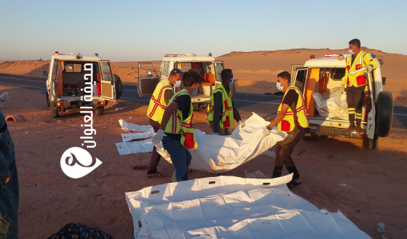 مصرع 12 سودانيًا في حادث سير مروع شمال الكفرة - psd elenwan 2 28