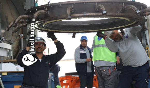 الكهرباء تُواصل أعمال الصيانة بمحطة الزهراء استعدادًا لفصل الصيف - psd elenwan 2 3