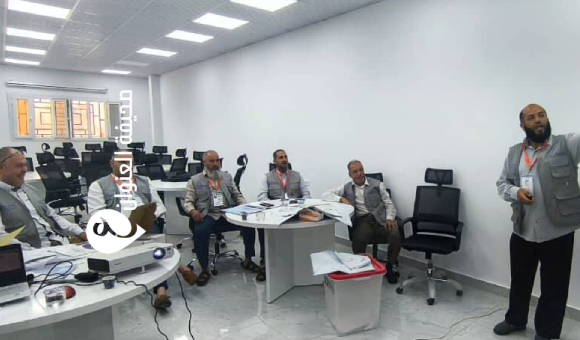 برنامج تدريبي لموظفي مراكز توزيع البطاقات استعدادًا لمرحلة توزيع بطاقة الناخب - psd elenwan 30