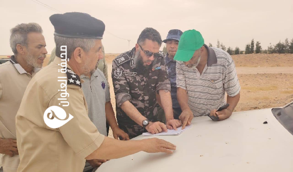 دوريات صحراوية جنوب سمنو ضمن خطة لجنة إعادة تنظيم الجنوب لتعزيز الأمن ومتابعة الوضع الزراعي