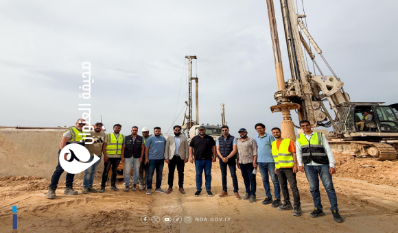 المدير التنفيذي للجهاز الوطني للتنمية يتفقد أعمال ميناء المنطقة الحرة بسرت 
