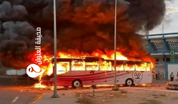 إطلاق نار أمام نادي الأهلي طرابلس وإصابات بين الجماهير   - psd elenwan 2025 06 18T224101.473